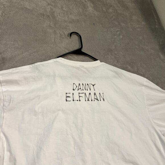 Danny Elfman Shirt Mens 3XL White Skeleton Graphic Concert Tour Band Tee Cotton - Picture 6 of 7